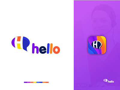 hello chat logo app brand guide identity branding design h letter h logo h monogram line art logo logo logodesign logoinspiration shafayet rana transparent transparent background typography