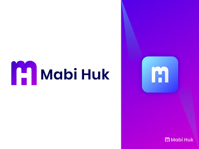 mabi huk app branding design icon illustration line art logo logo logoinspiration shafayet rana symbol typography