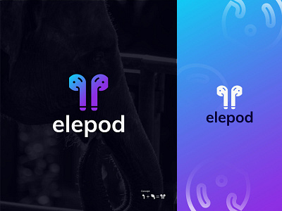 Elepod Headphone company logo branding design illustration line art logo logo logodesign logoinspiration symbol logo ui vector