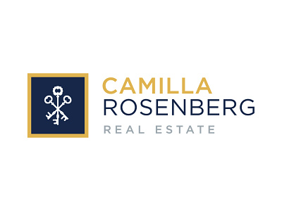 Camilla Rosenberg Real Estate Logo brand identity design keys lock logo logo design real estate realestate type typography vector