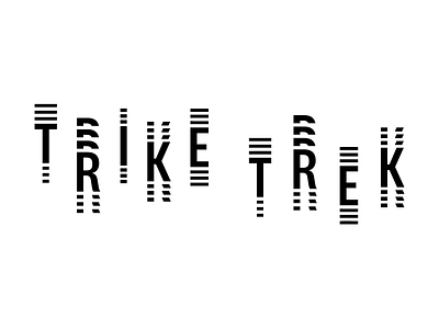 Trike Trek Logo Animation animation branding design logo mobility type typography vector