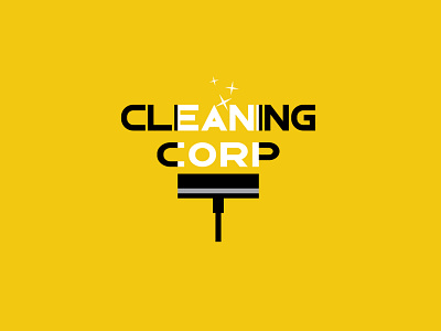 Cleaning company logo graphic design logo design minimal modern