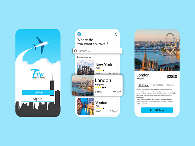 App for Traveler app app design apple application dailyui design mobile app mobile ui travel agency travel app traveling trip trip planner ui ui ux ui kit uidesign ux ux design