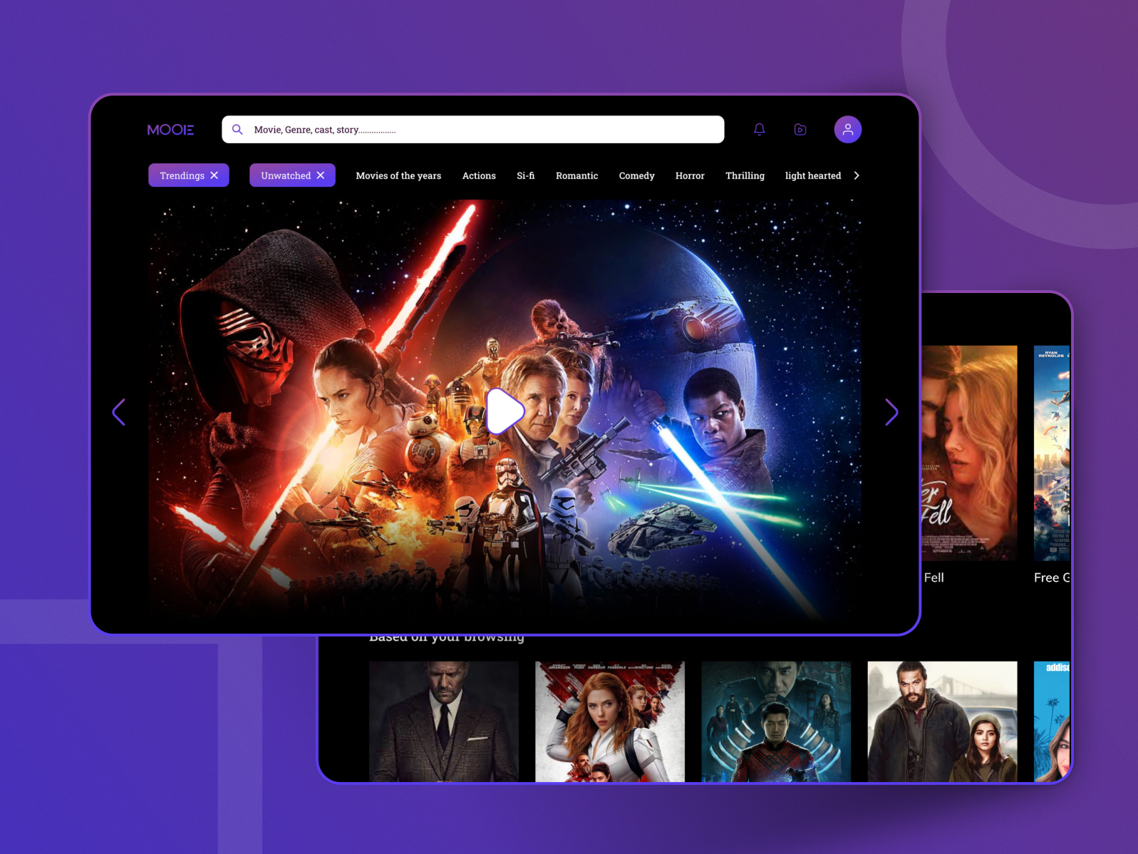 Movie Mode site Movie streaming Platform by Md Hasan on Dribbble