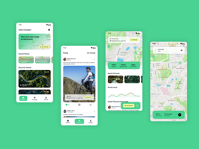 Rider Route Plan App adventure app android app design application cycle app design ios rider app ui uiux ux uxui