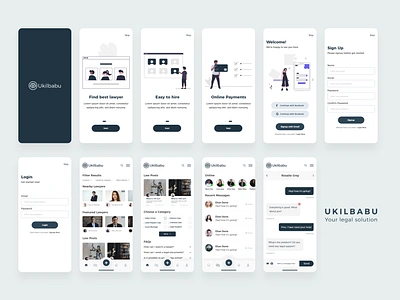 Ukilbabu - Lawyer App UI Design best design best shot download free law law firm lawyer lawyer app lawyer hire online lawyers mobile app mobile app design mobile ui ui ui ux design ui design ui ux uidesign uiux userinterface