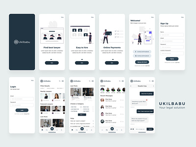 Ukilbabu - Lawyer App UI Design