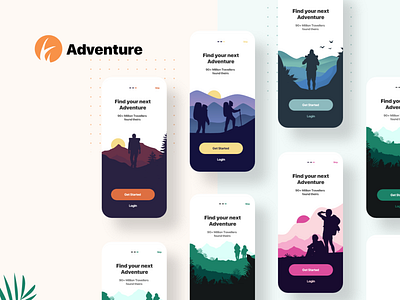 Adventure app app design design mobile app user experience designer user interface visual design