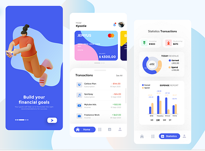 DOMPET-Q (Financial Management App) app apple design dribbble figma finance app financial app illustration management mobile app mobile design mobile ui ui uiux uiuxdesign ux