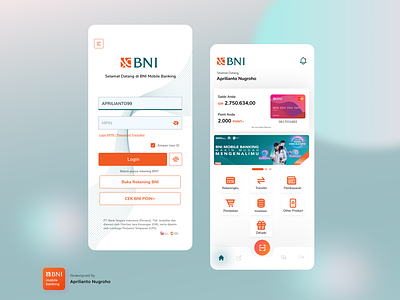 BNI Mobile Banking App Re-Design app banking design dribbble expenses figma financial app illustration income mobile app mobile banking app ui uidesign ux uxdesign