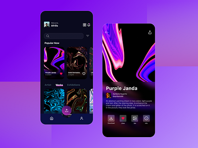 Abstract Wallpaper App by Afrills on Dribbble