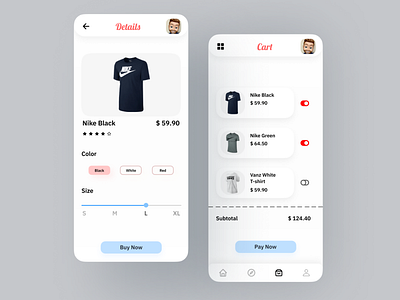 Outfika App clothing company dribbble best shot minimal mobile app mobile app design outfits popular shot trending ui uiuxdesign