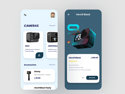 GoPro App application design dribbble best shot ecommerce ecommerce app figmadesign minimalist mobile app design mobile application mobile design mobile ui popular shot trending trendy ui ui design uidesign