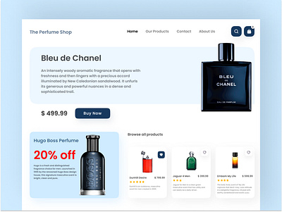 Perfume Website dribbble best shot ecommerce ecommerce business ecommerce design famous design figmadesign popular design popular shot trending trendy ui website builder website design