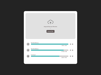 File Upload - DailyUI #031 app cloud concept design dailyui design designer figmadesign graphicdesign minimal passion portfolio storage app uiux webdesign website