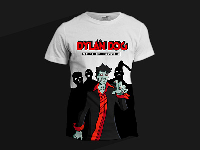 #1 Dylan Dog • L'alba dei morti viventi • t-shirt 7 craven road alba dei morti viventi bonelli comics digital art digital painting dyd 666 dylan dog graphic design t shirt variant cover zombie