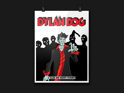 #1 Dylan Dog • L'alba dei morti viventi • Poster 7 craven road alba dei morti viventi bonelli comics digital art digital painting dyd 666 dylan dog graphic design poster variant cover zombie