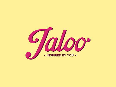 Jaloo Brand Design brand brand design branding dark pink graphic design jaloo logo logo collection 01 logo design roberto savino typography yellow