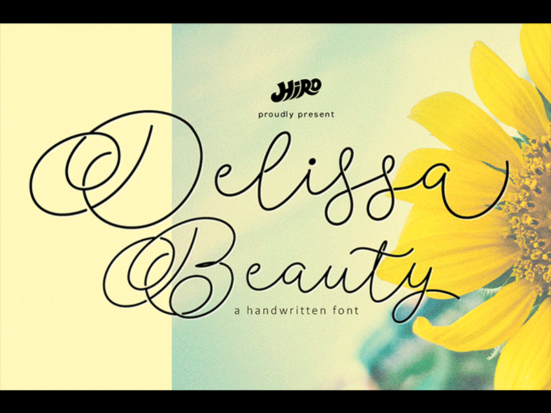 Delissa Beauty (Font) beauty brand calligraphy catchy classy clean craft elegant feminim font handwritten handwritting ligature logo natural script signature smooth stylistic swash
