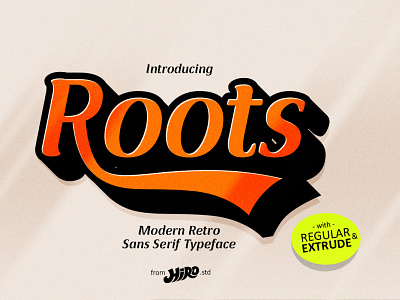 Roots - Modern Retro Sans Serif Typeface 70s