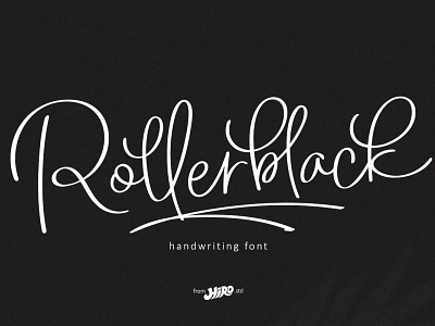 Rollerblack - Handwriting Font font stylistic typography
