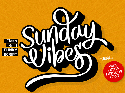 Sunday Vibes - Font calligraphy moderntype
