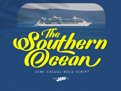 The Southern Ocean - Semi Casual Bold Script modern font