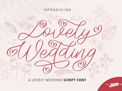 Lovely Wedding - Script Font luxury font