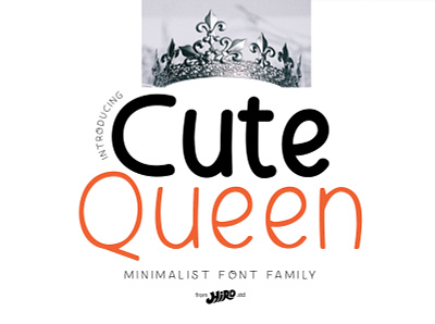 Cute Queen - Minimalist Font Family line