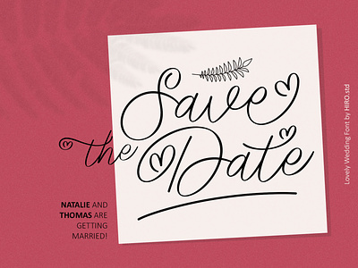 Lovely Wedding - Script Font luxury font