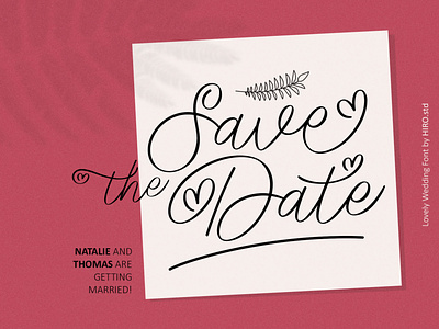 Lovely Wedding - Script Font