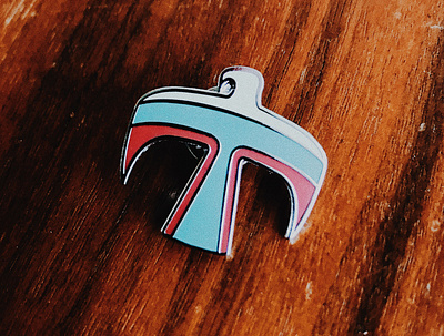 Thunderbird Enamel Pin accessory icon native american photoshop pin silver