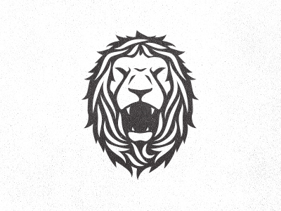Lion (work in progress) animal black icon lion logo roaring texture white