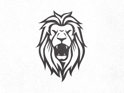 Lion Head (work in progress) animal black head icon lion logo roar texture vector white
