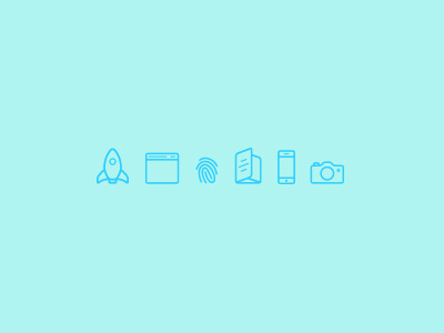 Icons for a Thing eyespeak fingerprint icon icons iphone minimal photography print rocket simple