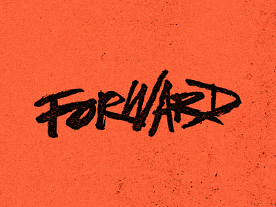 Forward Lettering forward lettering logo type typography vintage