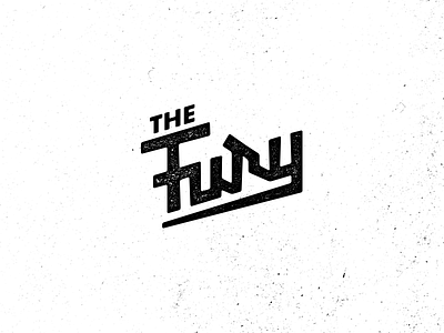 The Fury hand lettering logo logotype texture type typography vintage