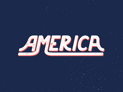 America america hand lettering image print texture type typography vintage