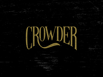 Crowder handlettering logo type