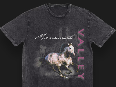 Monument Valley acid wash arizona desert horse monument valley shirt tee utah vintage
