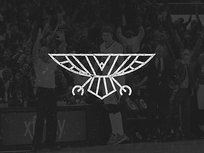 Hawk atlanta basketball bird graphics designs hawks icon logo texture vector vintage