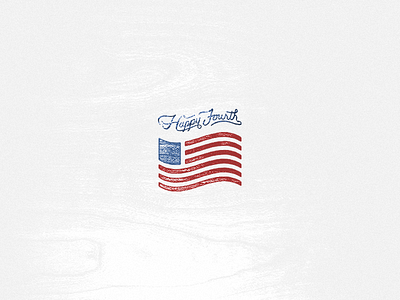 USA 4th of july america americana design flag logo patriotism script vintage