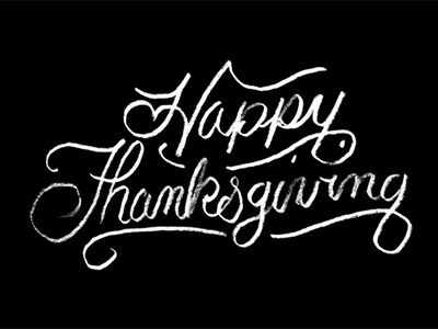 Happy Thanksgiving Yawl black cursive hand lettering pencil practice script sketch thanksgiving white