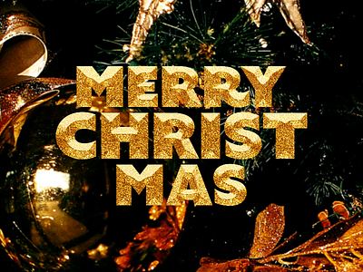 Merry Christmas christmas gold layer styles photoshop texture typography unsplash vintage