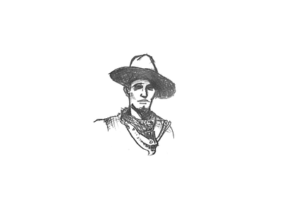Cowboy cowboy drawing pencil rancher sketch west western