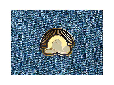 Cowboy Sunrise Pin