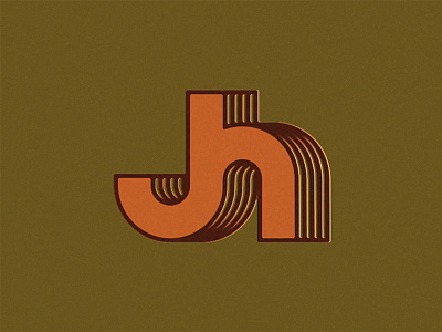 JH 70s brand draplin h identity j logo monogram retro vintage