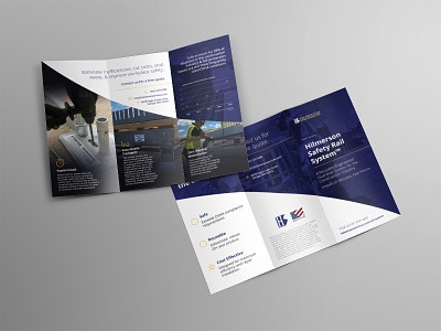 Trifold Brochure for Client branding brochure identity industrial logo mockup print trifold
