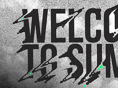 Welcome To Summer black contrast design green high noise photoshop poster serif static typography white