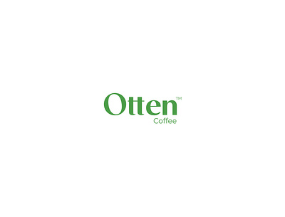 Otten Coffee branding design logo minimal typography